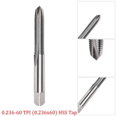 Werkzeuge HSS-Gewindebohrer Tpis 0,236–60 TPI 3 Rillen 5 mm (.2\")