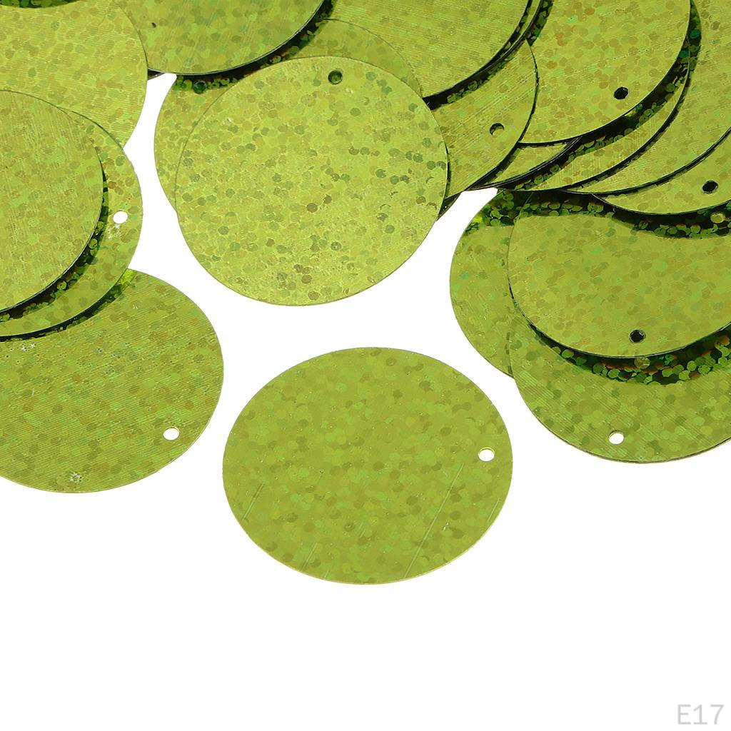 100g / Pack 3cm Round Sequin Paillette Iridescent Spangles For Clothing Sewing Wedding DIY Craft