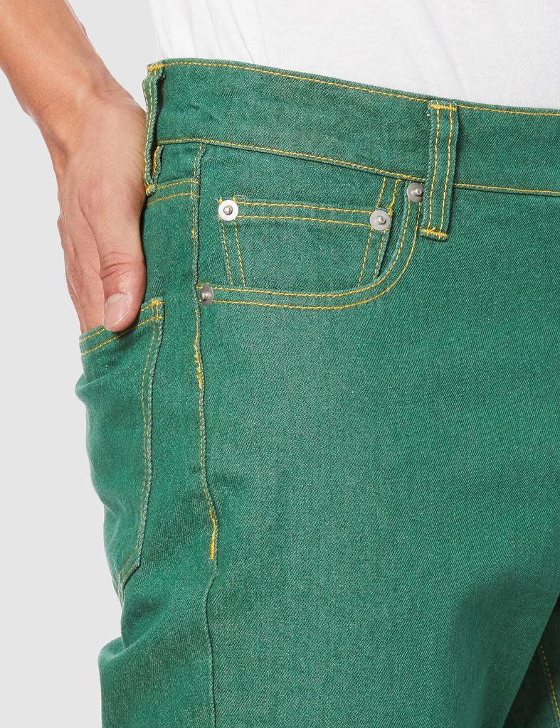 improves UAU 5-Pocket Color Denim Green S-Size 50463 Japan Authentic