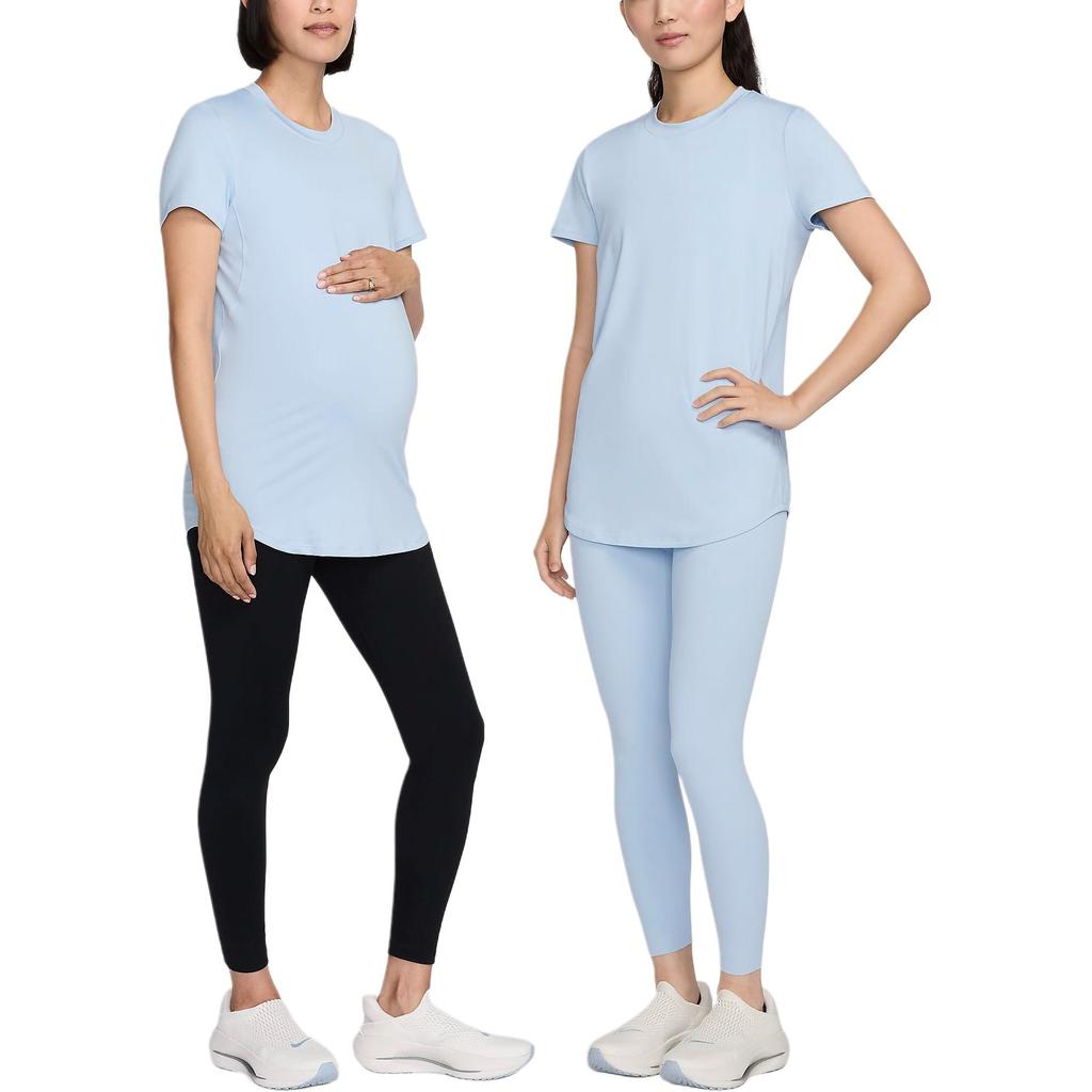 New Nike Dri Fit One T Shirt Women's Light Blue Arsenal FN5002-440