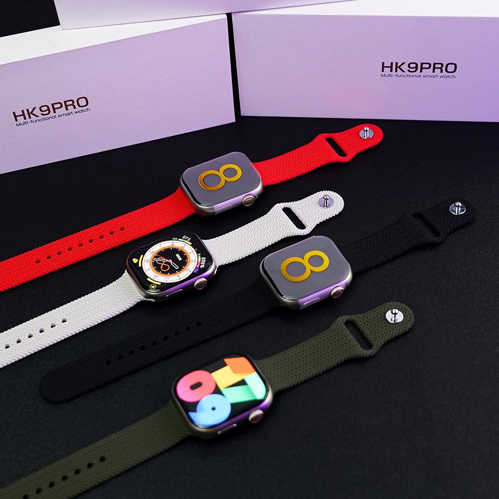 Rainbuvvy HK9 Pro Náramek Chytré hodinky 2,02palcový OLED 410x494 LC11S BT 5.1 Vodotěsné IP67 Podpora Bluetooth volání Sledování kroků Monitorování spánku