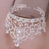 Baroque Vintage Crystal Pearl Big Tiara Crown Diadem Queen King Head Jewelry Bridal Tiaras Wedding Hair Accessories Ornaments