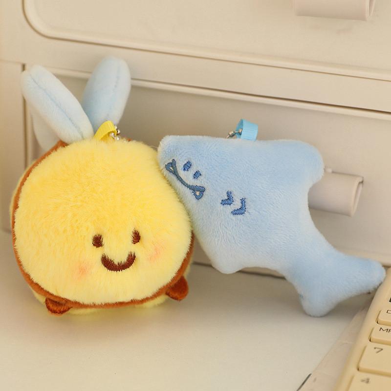 Lovable Thegreenparty Bee Plush Keychain Soft And Squishy Stuffed Animal Ornament For Bags And Keys