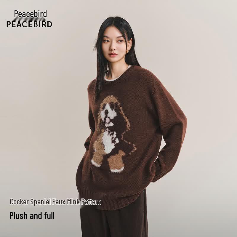 PEACEBIRD Women s Crew Neck Knitted Sweater M 160