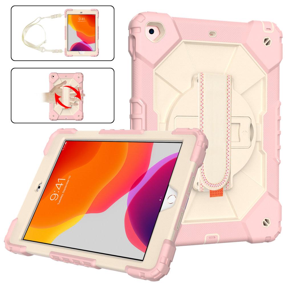 For IPad A16 11th Air Pro 11 13 2025 2024 Air 4 5 10th 10.9 10.2 9.7 Mini 6 7 Case Kids Hard PC Silicon Hybrid Tablet Cover iPadAir 13 2024 2025 розовый