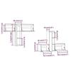 VidaXL TV Furniture 6 Pcs White Solid Pine Wood