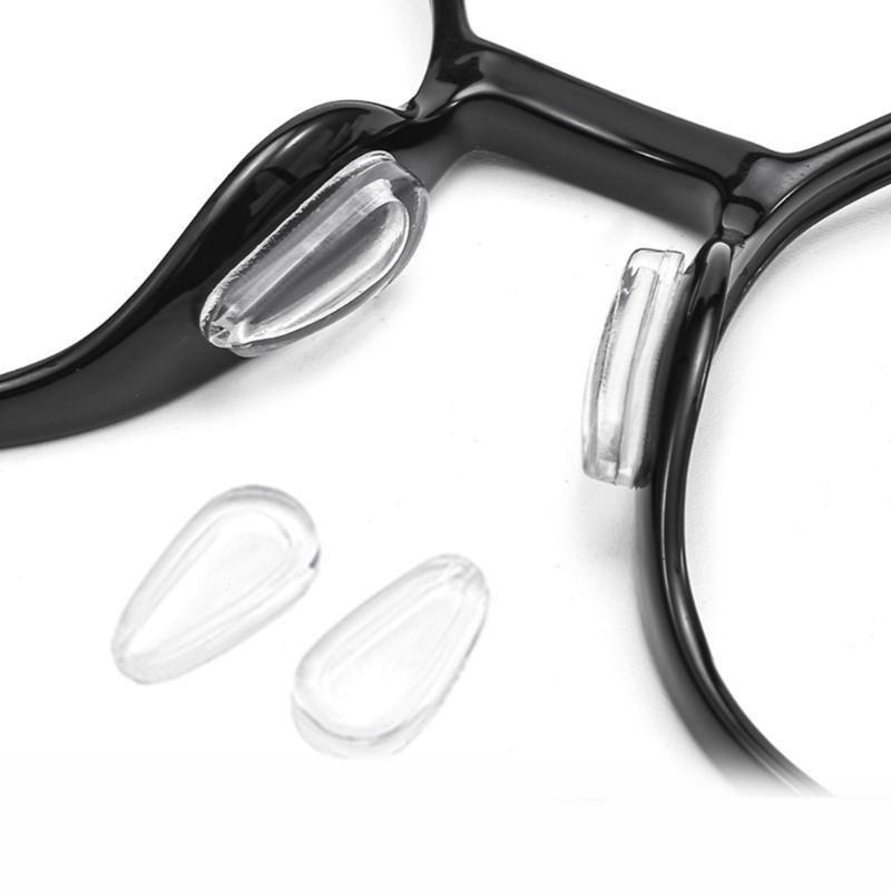30 Pairs 1mm Clear Nose Cushions Anti Slip Silicone Pads Secure for Full Frame Glasses and Sunglasses