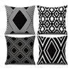 Brown - Toned Floral Pattern Pillowcasebedroom Living Room Sofa Home Decor Polyester Cushion Cover With Zipper