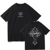 Lady Gaga MAYHEM Cross Cutoff T-shirt Trendy Graphic T Shirts Man Pure Cotton High Quality Clothing Outdoor High Street Top -...
