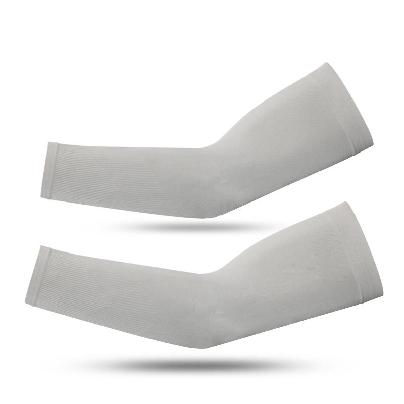 

Летние рукава быстросохнущие дышащие спортивные наручи для бега на открытом воздухе для фитнеса защита от солнца длинный рукав для езды на велосипеде спортивный чехол для рукава серый