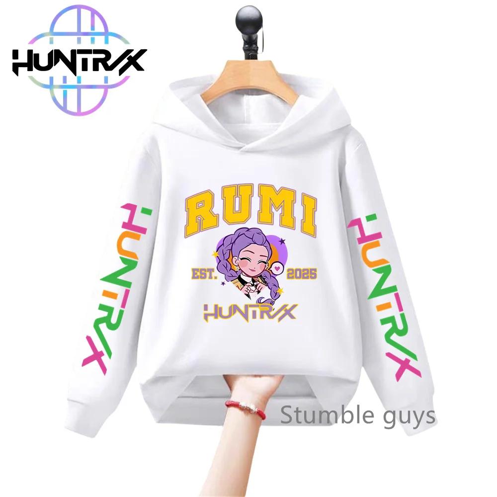 Kids KPop Demon Hunters Autumn Boys Girls Hoodie Long Sleeve Sweatshirt Sportswear Anime Clothes Stylish