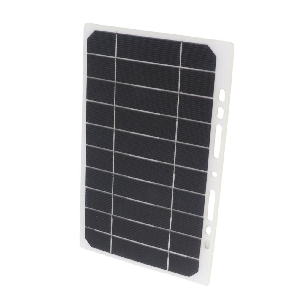 10W 5V 2A Solar Panel Charger High Performance Monocrystalline Silicon Portable Solar Battery Charger for Camping