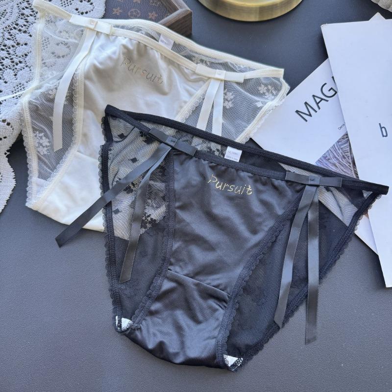 Ladies Spring Summer Cute Sexy Ice Silk Gauze Low Waist Panties