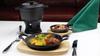 BLACK CAST IRON SERVING DISH