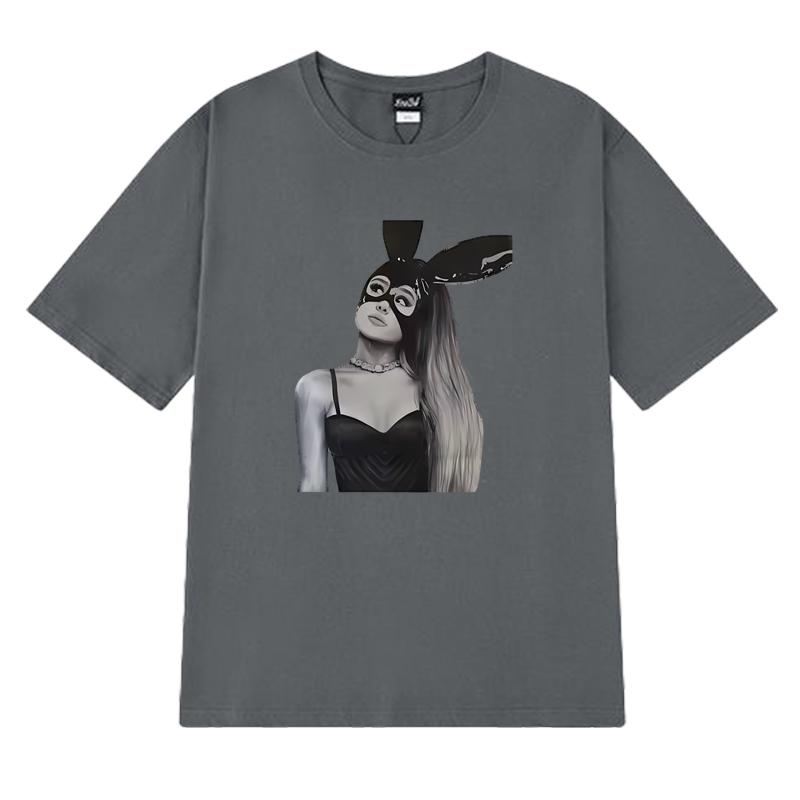 Hot Singer Ariana Grande Dangerous Graphic T shirt Men Women vintage Hip Hop streetwear Unisex100% Cotton short sleeve T-shirts