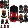 Luxuriously Warm Winter Womens Parka Outwear Military Hooded Coat With Fur Lining