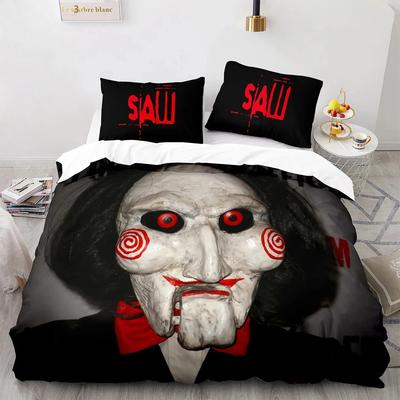 3D-Druck Kettensäge Fright Saw 3D Bettbezug Bettwäsche-Set Steppdecke Leinen Kissenbezüge Heimdekoration Einzelbett Doppelbett Twin King Queen
