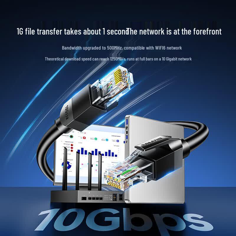 SAMZHE Cat 6A 10 Gigabit Unshielded Ethernet Cable