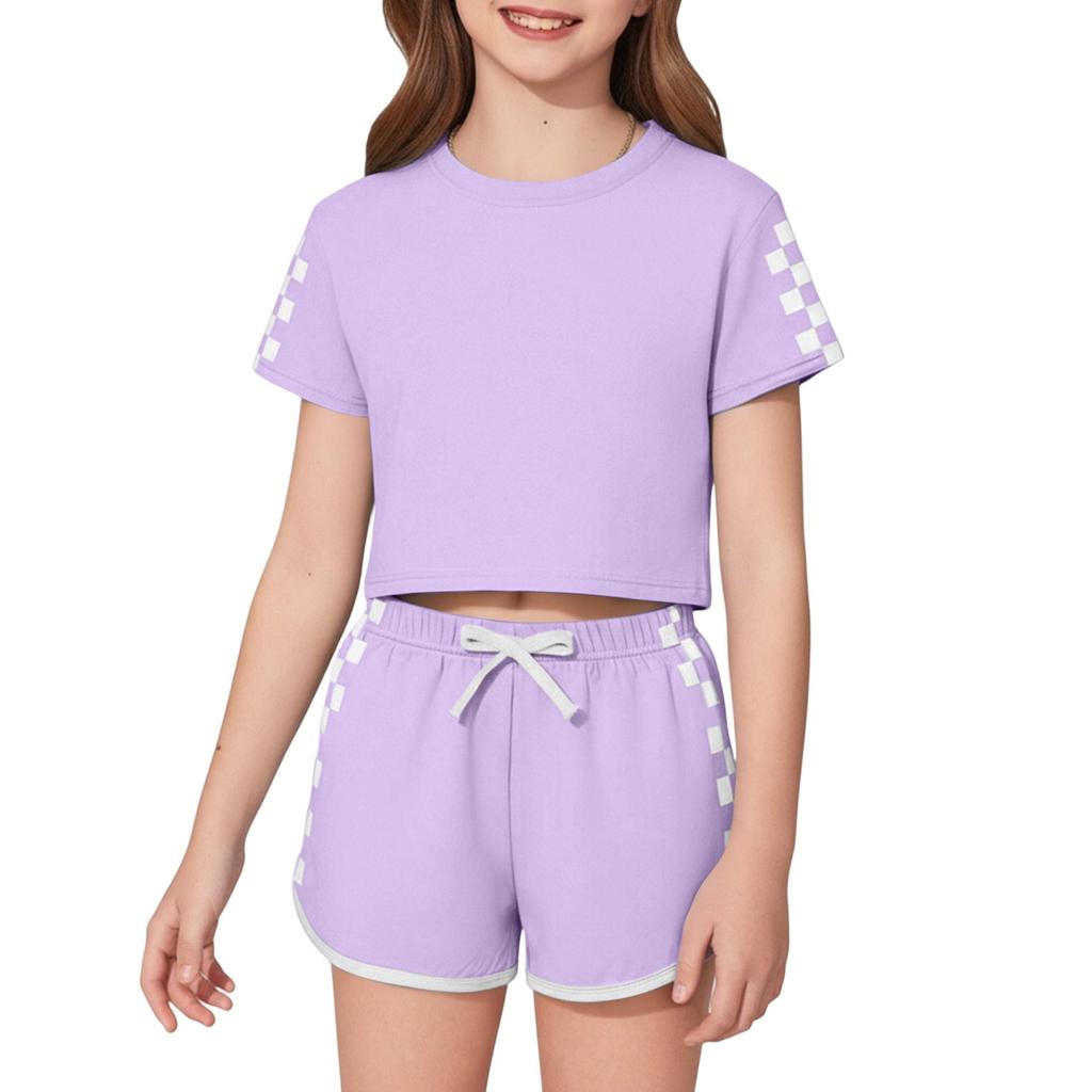 Children's Sleepwear 2-piece Home Clothes Short Sleeve Shorts Sleepwear Set