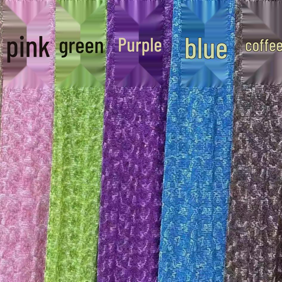 Fashion Gradient Sequin Embroidery - New Arrival & In Stock Coffee