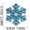 Winter Snowflake Embroidery Cloth Sticker Ironing Holiday Decoration Accessories Scarf Luggage Embellishment Snowflake Repair Embroidery Patch