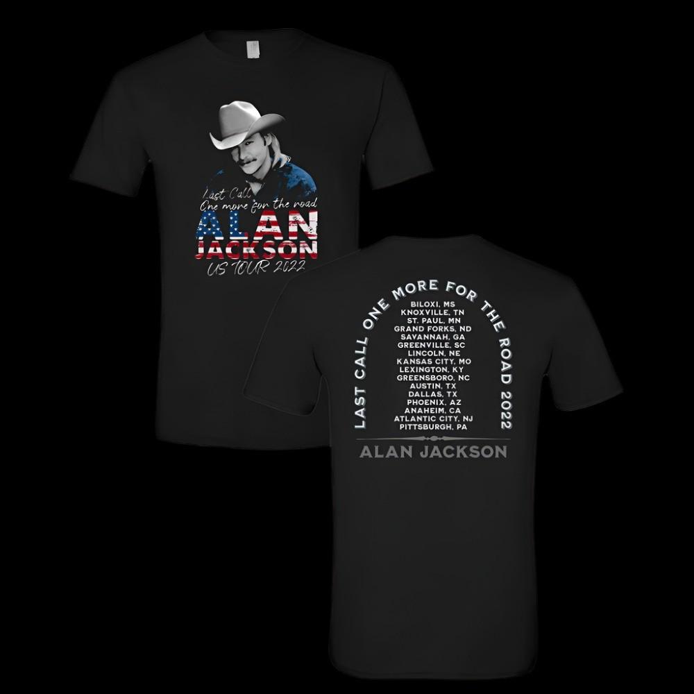 Alan Jackson Retro American Flag Tour T-shirt Unisex All Sizes Unisex T-Shirt L