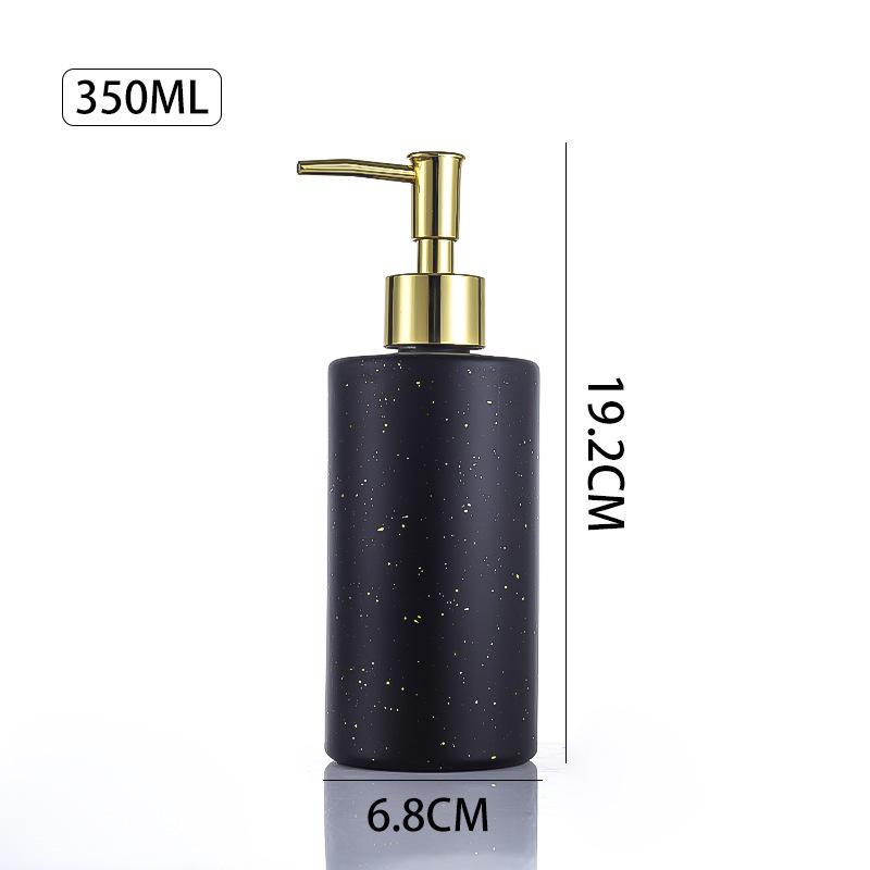 Glass Press-Type Refillable Bottle for Hand Sanitizer, Shampoo, or Shower Gel – Ideal for Hotel and B&B Bathrooms