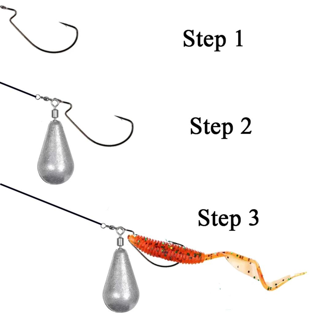 10pcs/lot Fishing Weight Sinkers 3.5g 5g 7g 10g 14g 20g Soft Bait Sinker Bass Fishing Tackle Accessories