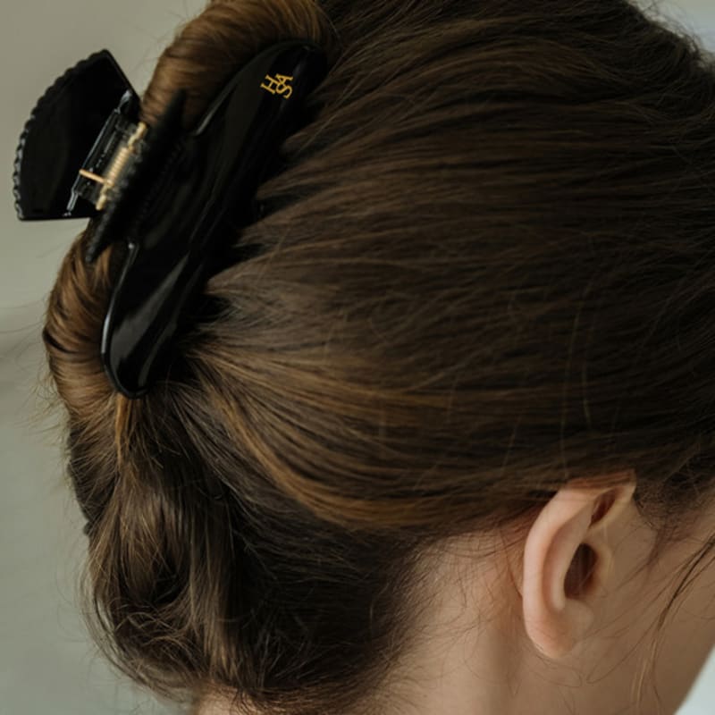 

HAS HON010 Classic shell Hair clip Black