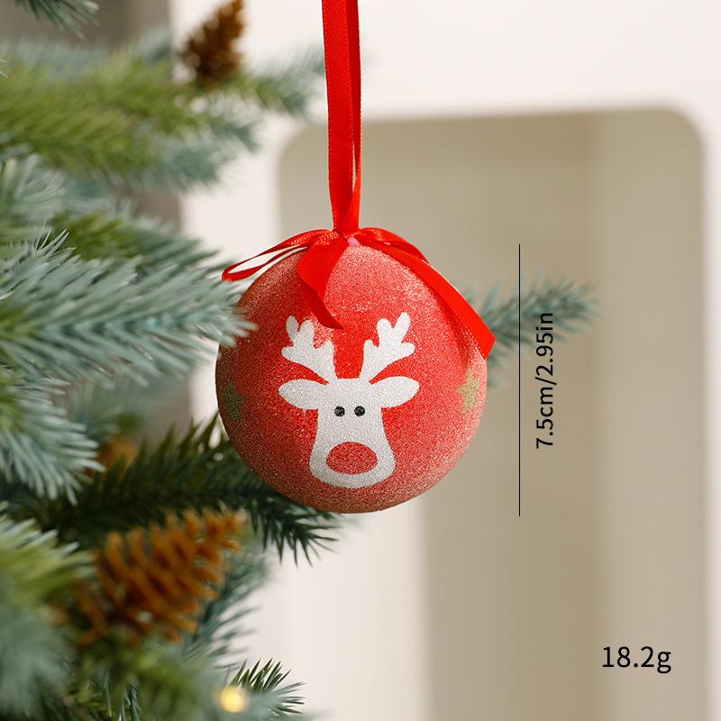 8cm European-Style Christmas Ball Ornaments - Creative Tree Decorations 8CM