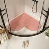 Heart-Shaped Non-Slip Shower Mat: Absorbent, Anti-Fall, Dirt-Resistant for Bathroom and Kids
