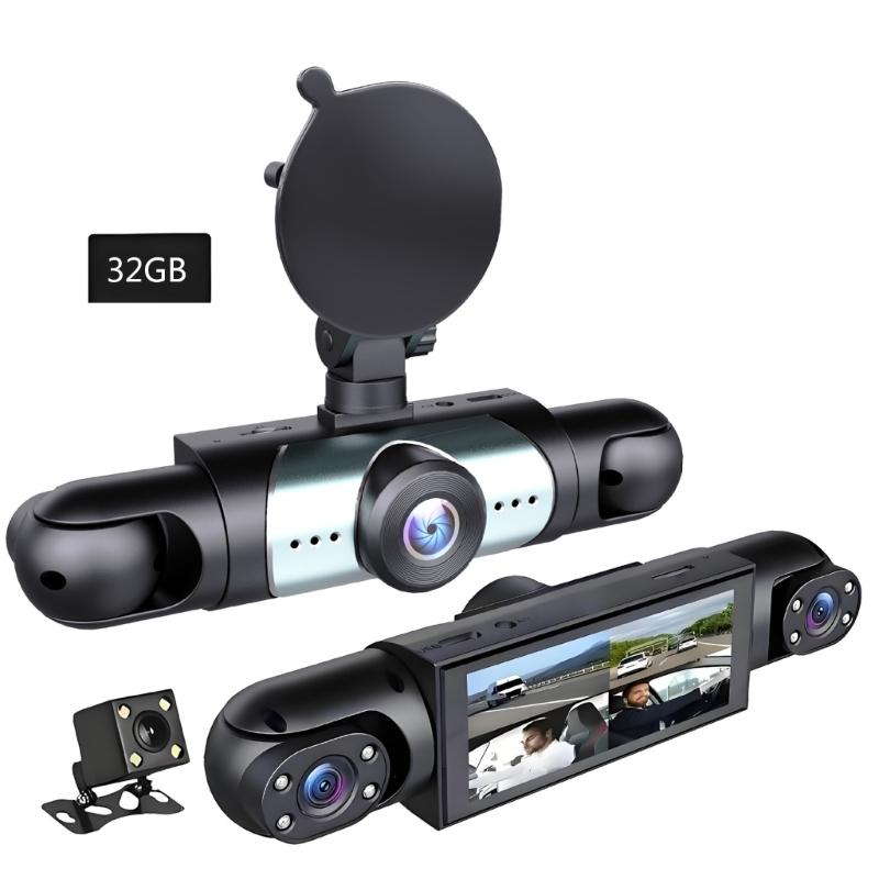 

360 Car Surveillances Camera 1080P 4 Lens Recording Infrared View Auto Accident Detection For Commercial Use