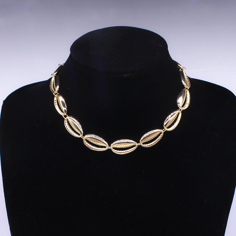 New accessories, hipster street auction accessories, European and American beach shell necklace jewelry золотой
