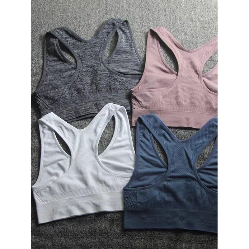 European and American Orders! Thin Non-Padded Double-Layer Sports Bra Women's Bubble Wrap Push-up Running Vest Wireless Yoga Intimates