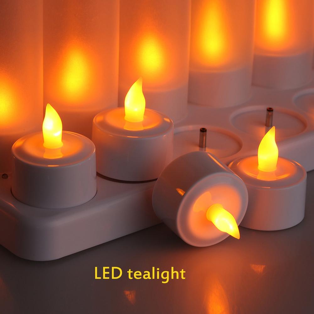 12 Pcs Thanksgiving Christmas LED Candle Light