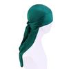 Unisex Adult Satin Long Tail Doo Rag Durag Bandanas Cap Pirate Hat Turban Men Hip Hop Headband Biker Headwrap Women Headwear