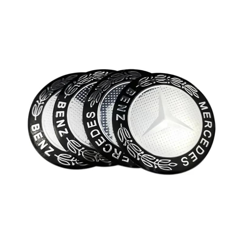 75mm for Mercedes Benz Car Wheel Hub Rim Center Sticker W203 W204 W205 W209 W210 W211 W212 W176 W166 W163 W221 Auto Decoration