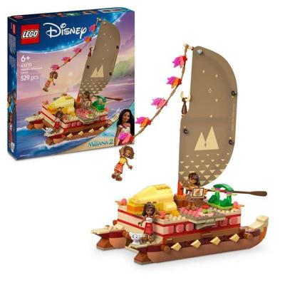 LEGO Disney 43270 Moana's Adventure Boat - Construction Toy for Child 6 Years