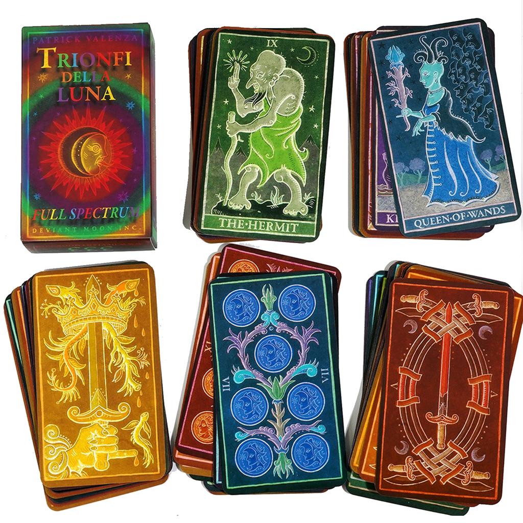 Trionfi Della Luna Full Spectrum Tarot 78 Pcs Cards 12x7 Cm
