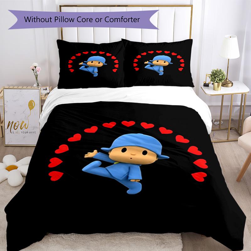 Pocoyo Quilt Cover Set Perfect for Bedrooms Soft Fabric Perfect Gift for Friends & Family