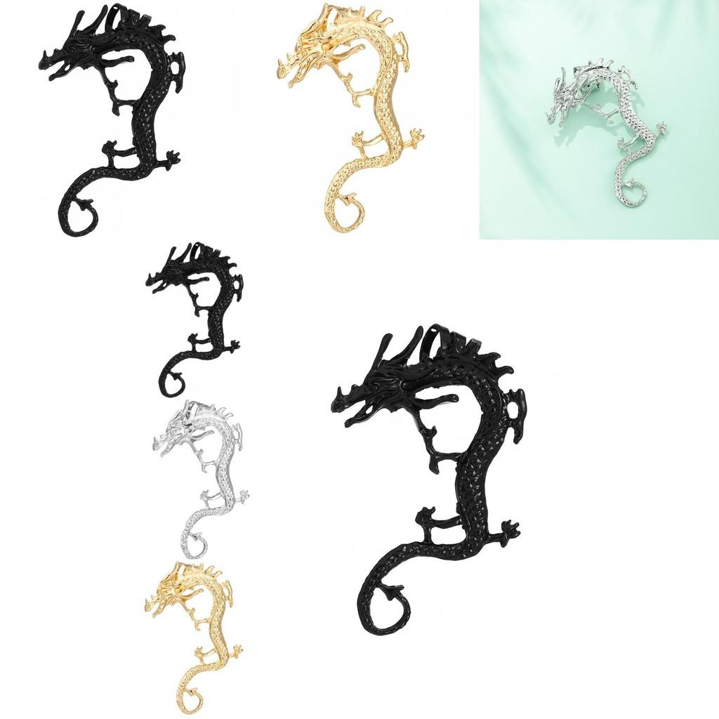 Modische Statement Ohrringe Chinesischer Drache Stilvolle Legierung Tier Tierkreis Ohrringe
