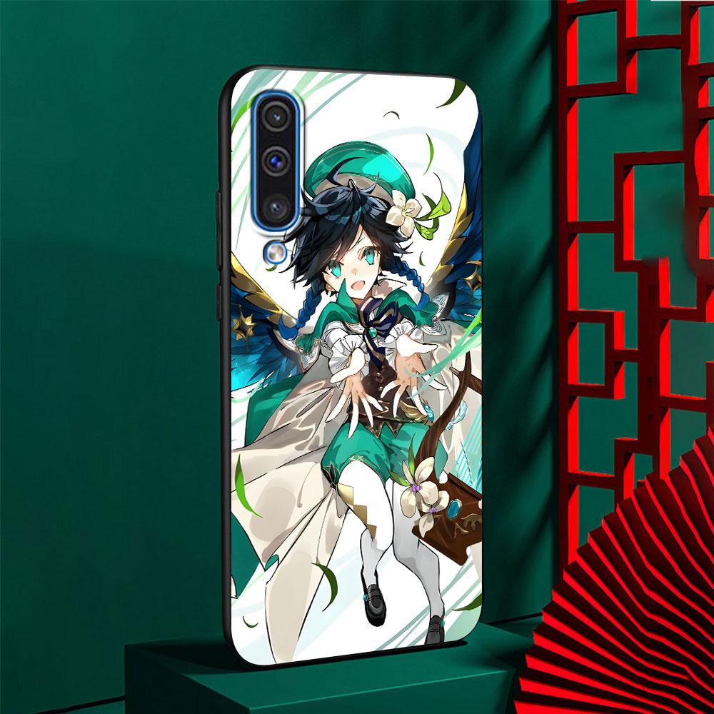 Barbatos Genshin Impact Case for Samsung Galaxy A10s A50 A50s A02s A03s A20 A30 A20e A70 A70s A20s A30s A10 Black Phone Cover