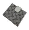 Used GUCCI GG Monogram Bifold Wallet Leather Canvas Beige Gold Unisex