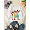 Girls Soft Crewneck SweatshirtColorful Girls Fashion Print Design with Cute Creative Print, Casual All-Match for Fall Winter, Ideal Holiday Present