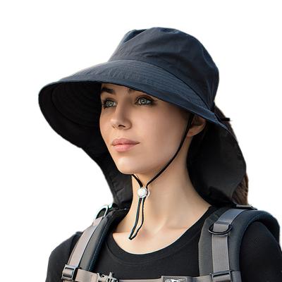 Summer Hat Children's Mountaineering Big Brimmed Fisherman's Hat Summer Outing Sunscreen and Sunshade Hat Outdoor Sun Hat