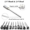 10Pcs 1/8" Shank Tungsten Carbide Milling Cutter Rotary brocas com escareador hss steel cone drill set diamond drill 10mm