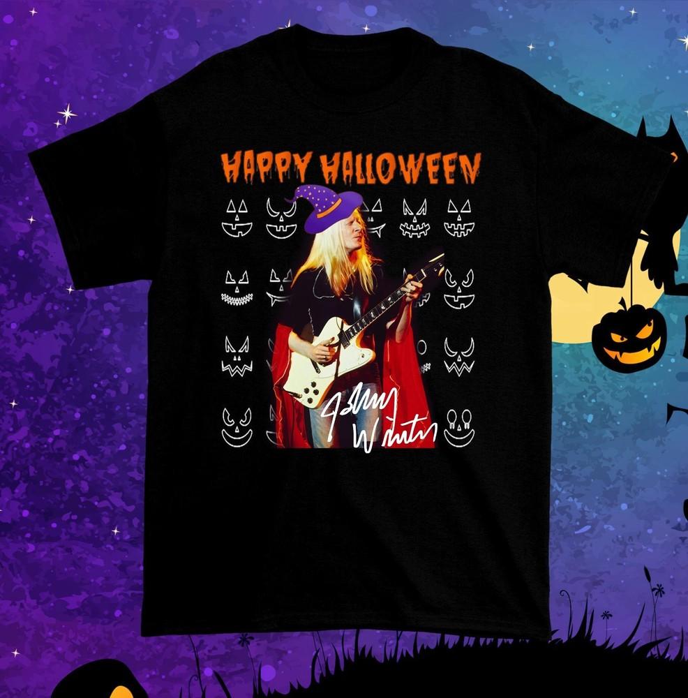 Редкая футболка Happy Halloween JOHNNY WINTER Все размеры BT1945 Унисекс XXXXL