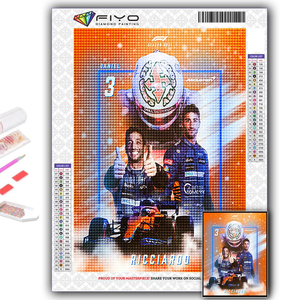 

Популярная 5D Diy вышивка крестиком F1 гонщик живопись полная дрель набор для вышивки крестом настенная наклейка домашний декор
