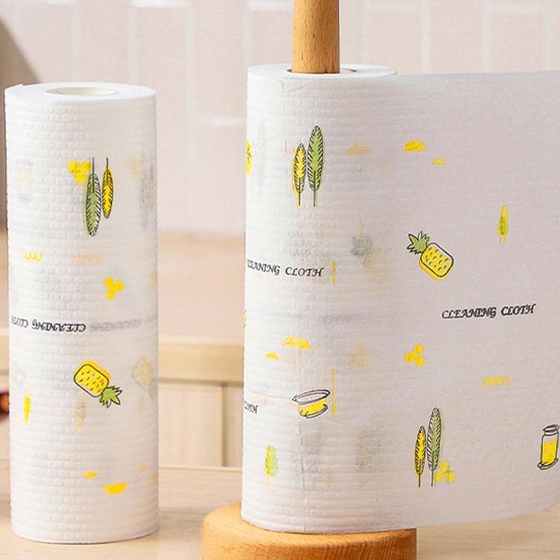 Kitchen Absorbent Non-Woven Dishwashing Cleaning Daily Necessities Scouring Pads