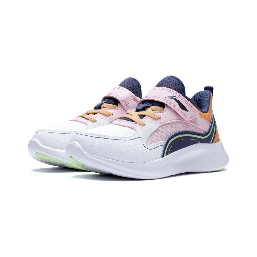 LiNing Lingyue 3.0 Durable Breathable Sports Casual Shoes Kids Sneakers White Blue YKNT022-2